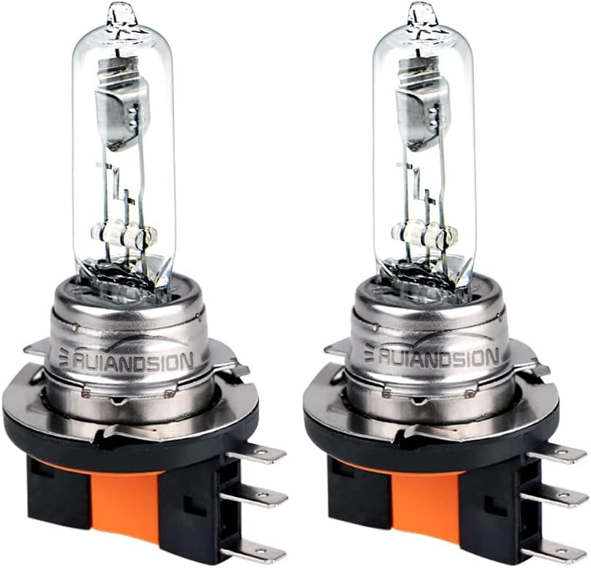 Ruiandsion 2Pcs H15 Halogen Light Fog Light Bulb 15W/55W 12V Super Bright Warm White High Low Beam Light image number 4