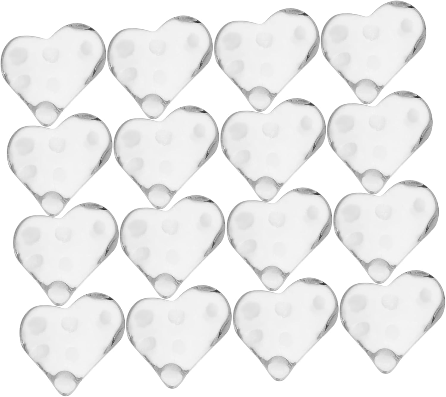 NOLITOY Nail Art Display Plates 20Pcs Heart Shape for Manicure Show Home Storage