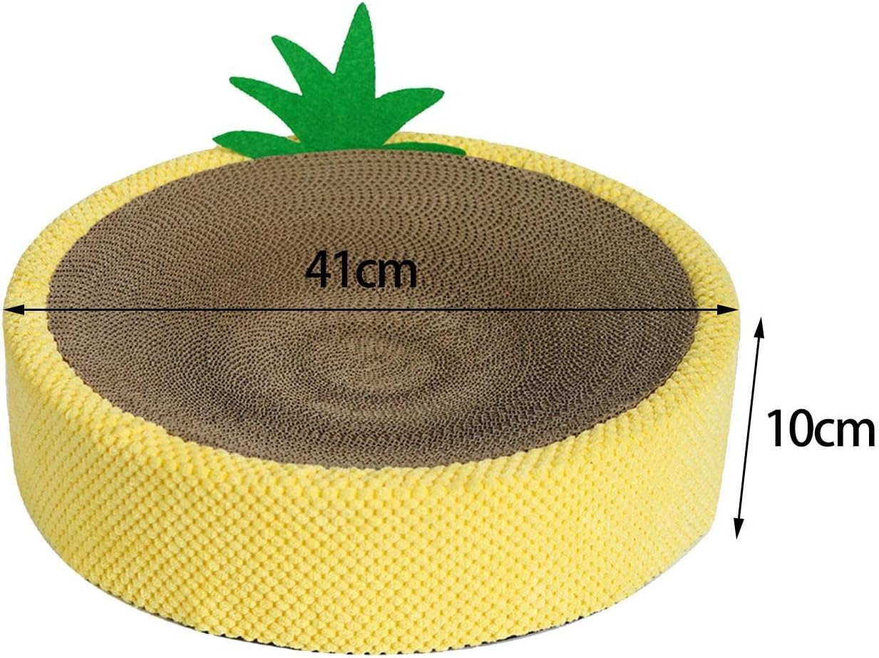 Cat Scratching Pad Scratch Board 41X10Cm round Corrugated Material for Indoor Cats Wear Resistant Cat Toys Kitten Sleeping Nest image number 2