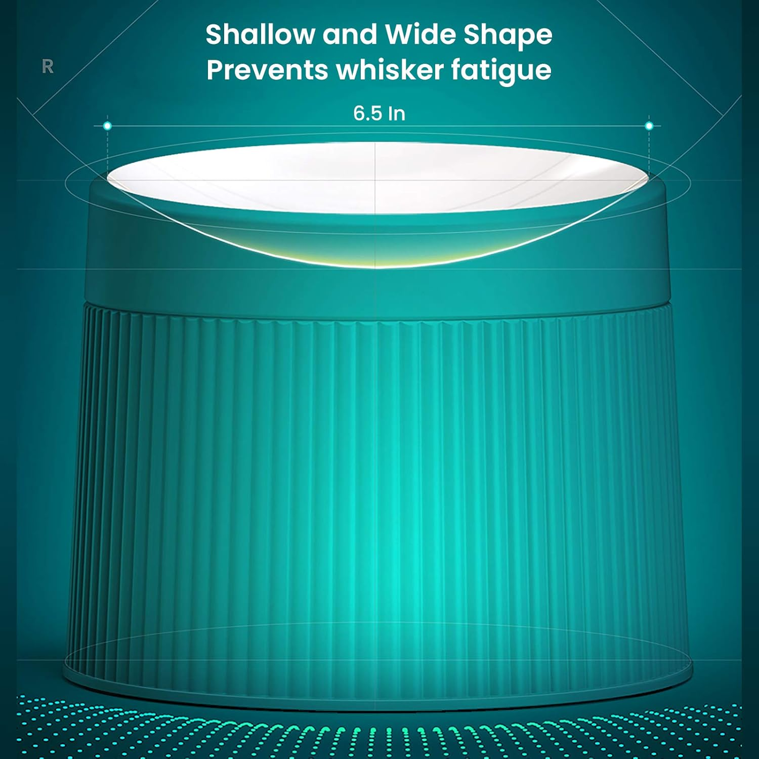 Ipettie Elevated Cat Food Bowl Cat Dish, Tilted Pet Feeding Station with Stand for Small Dog, Made from Certified Food-Safe Plastics, Better than Stainless Steel and Ceramic image number 6