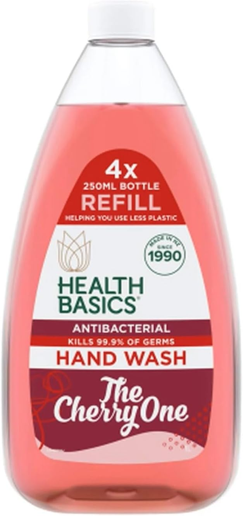 Health Basics the Cherry One Antibacterial Hand Wash Refill 1 Litre