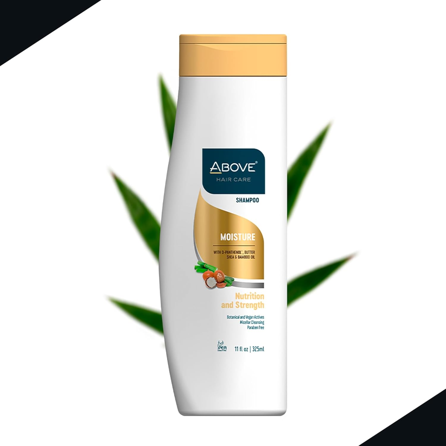 Above Moisture Shampoo, 11 Oz - Moisturizing Shampoo for Men and Women - Restores Shine and Softness - Shea Butter, Bamboo Oil - No Frizz, Split Ends image number 6