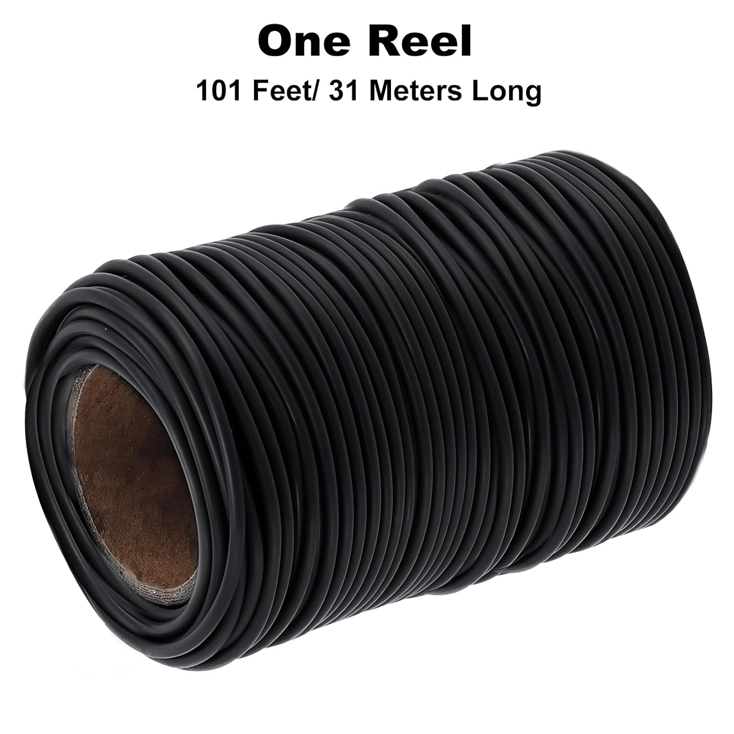 101 Feet Black Plant Twist Ties, Soft Plant Ties for Vine Support, 3Mm TPR Flexible Garden Tie for Plants Gardening Office Home Use image number 3