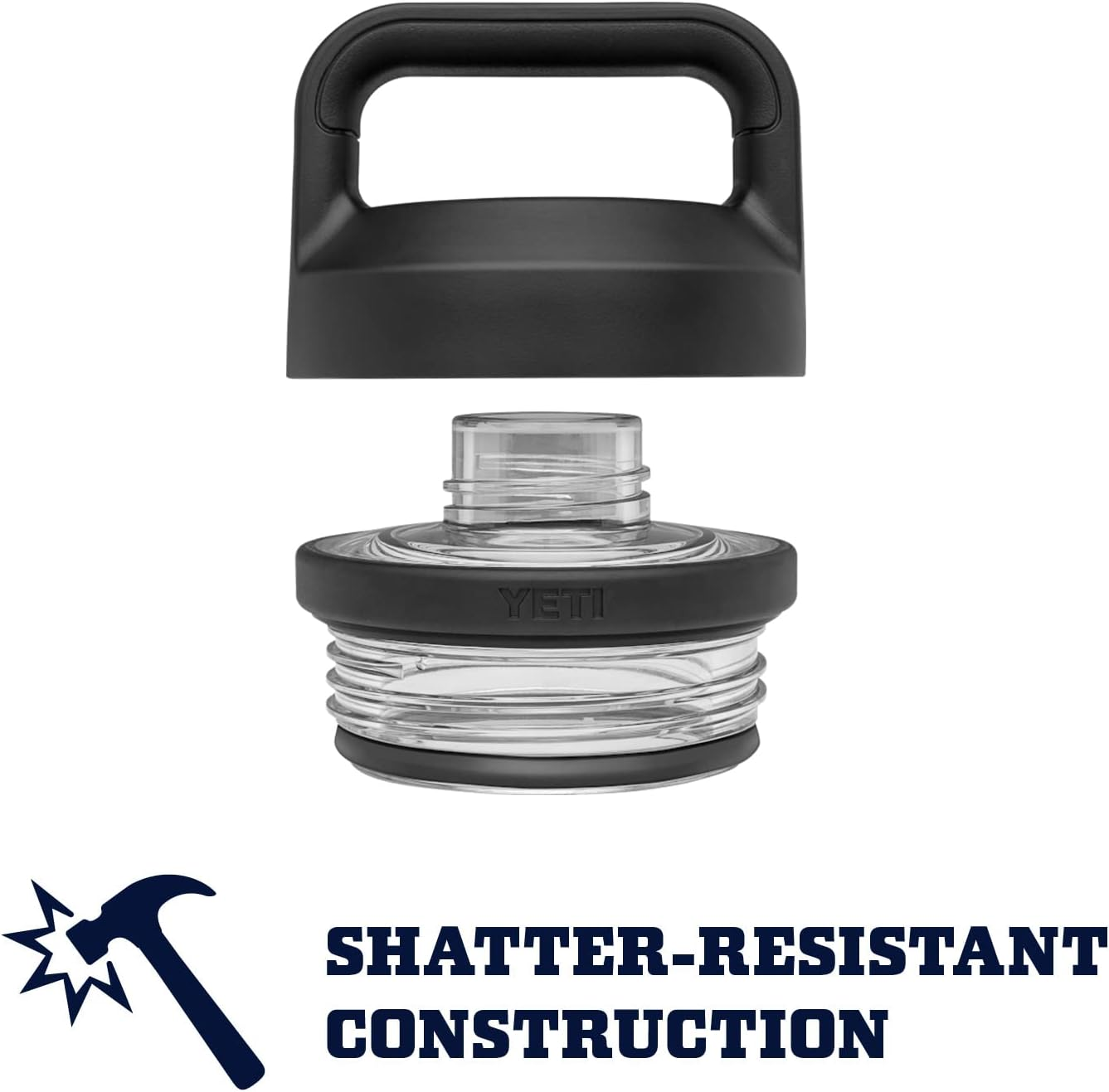 YETI Rambler 64 Oz Bottle, Vacuum Insulated, Stainless Steel with Chug Cap, Navy image number 6