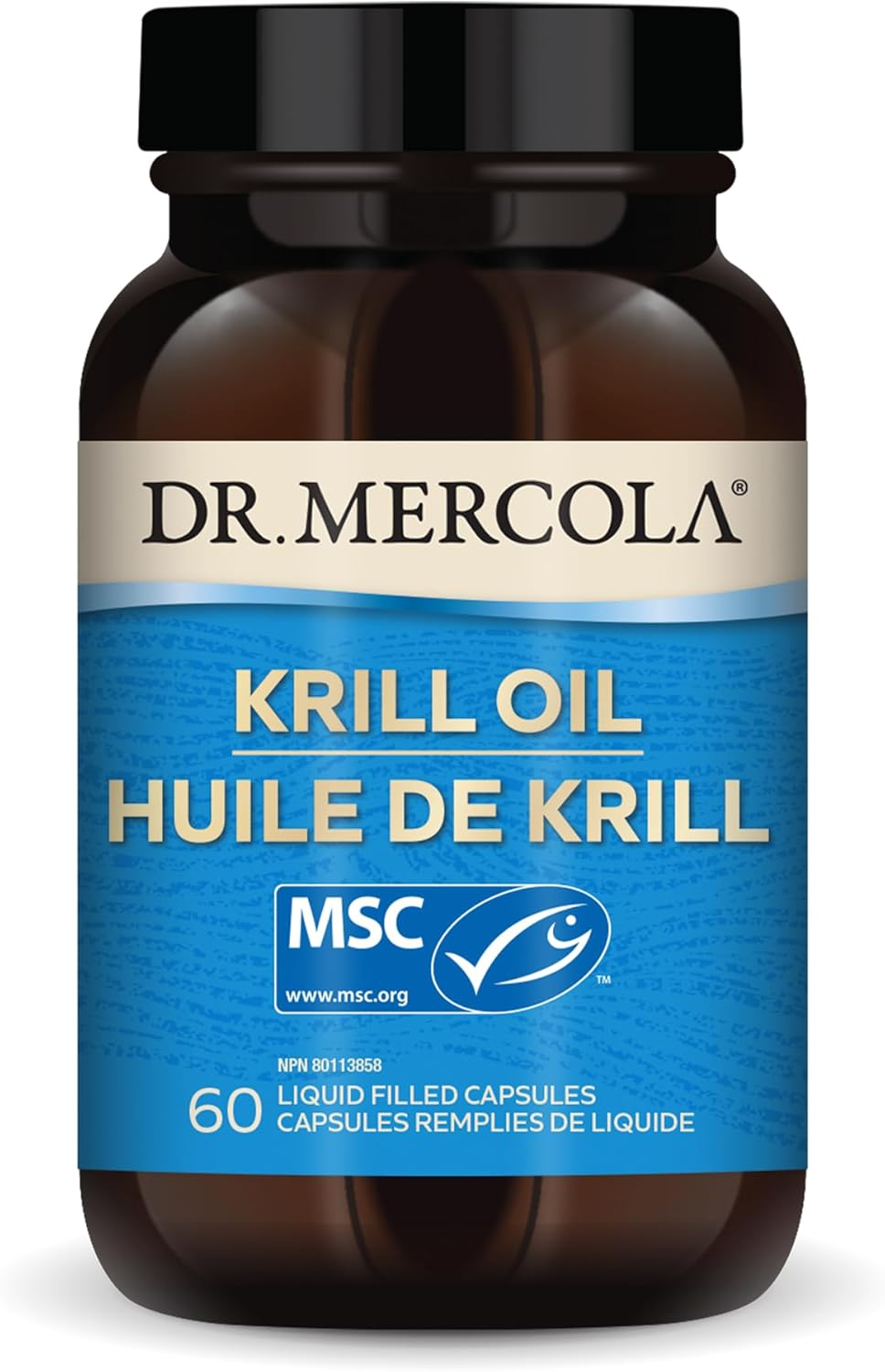 Dr. Mercola Antarctic Krill Oil Supplement, 30 Servings (60 Capsules), MSC Certified, Non GMO, Soy-Free, Gluten Free image number 6