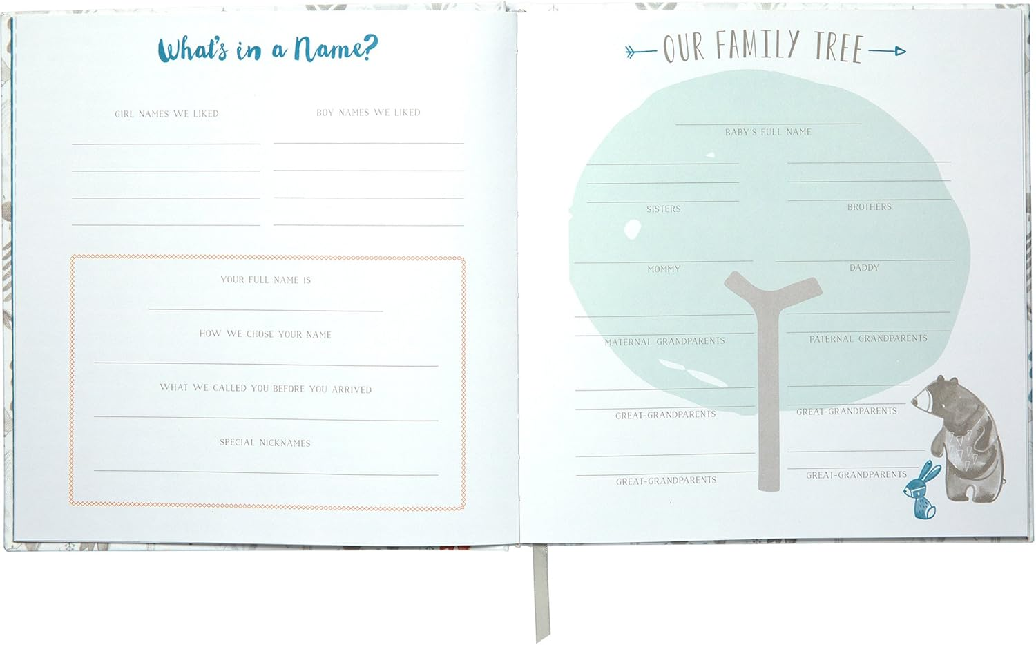 C.R. Gibson Little Man Perfect-Bound Memory Book for Newborn and Baby Boys, 9.5" X 10" image number 4