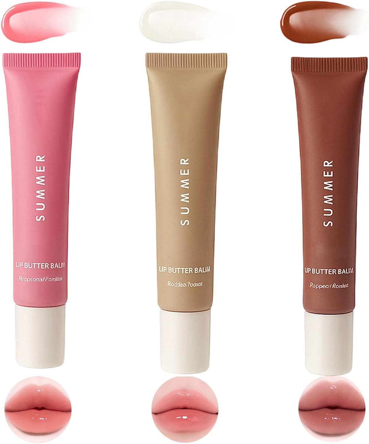 3PCS Summer Lip Balm Set, Tinted Lip Balm for Daily Hydration, Nourishing Lip Mask with Sheer Finish, Lip Gloss Collection for Soft and Supple Lips image number 2