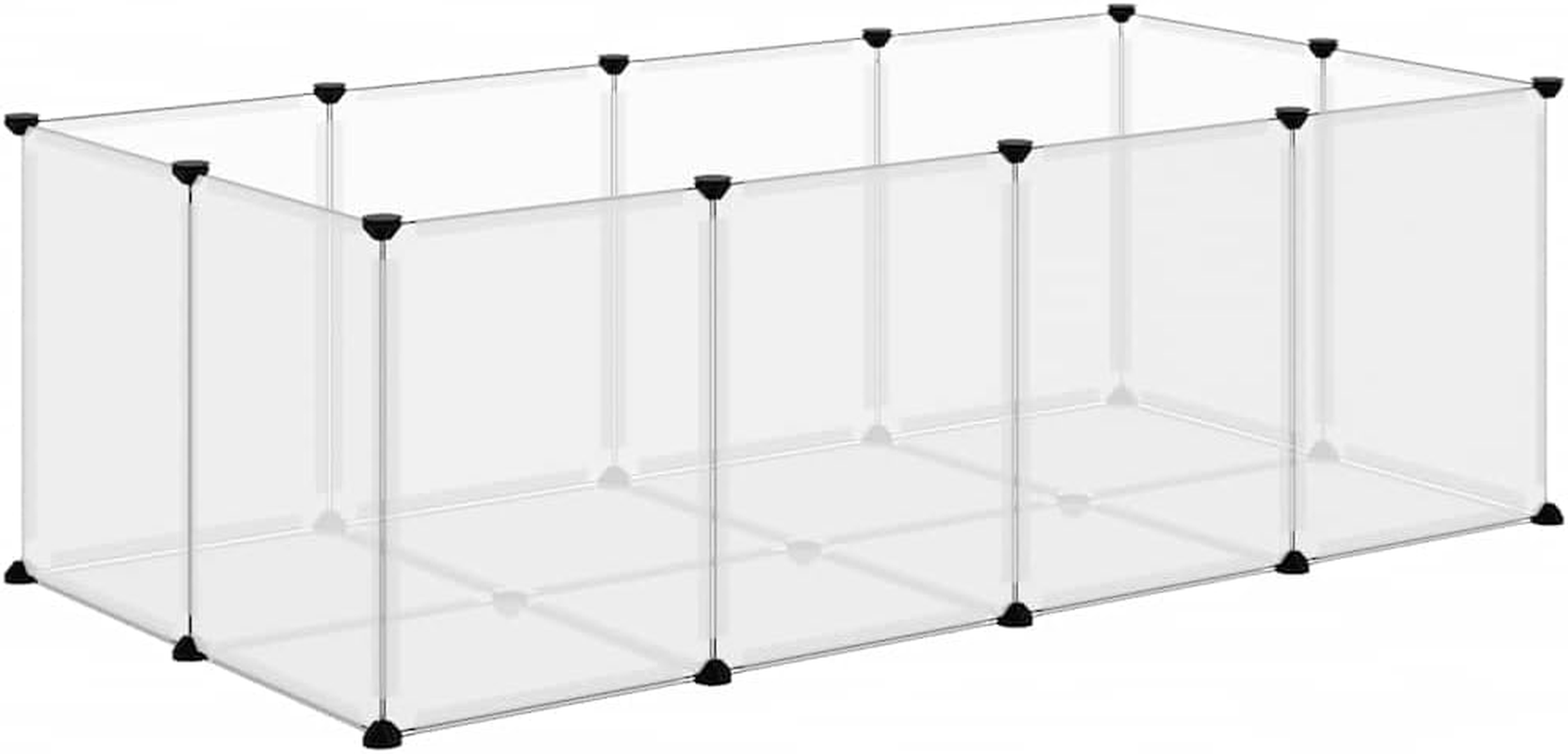 Small Animal Cage Transparent 144X74X46.5 Cm Pet Habitat Indoor Outdoor Enclosure