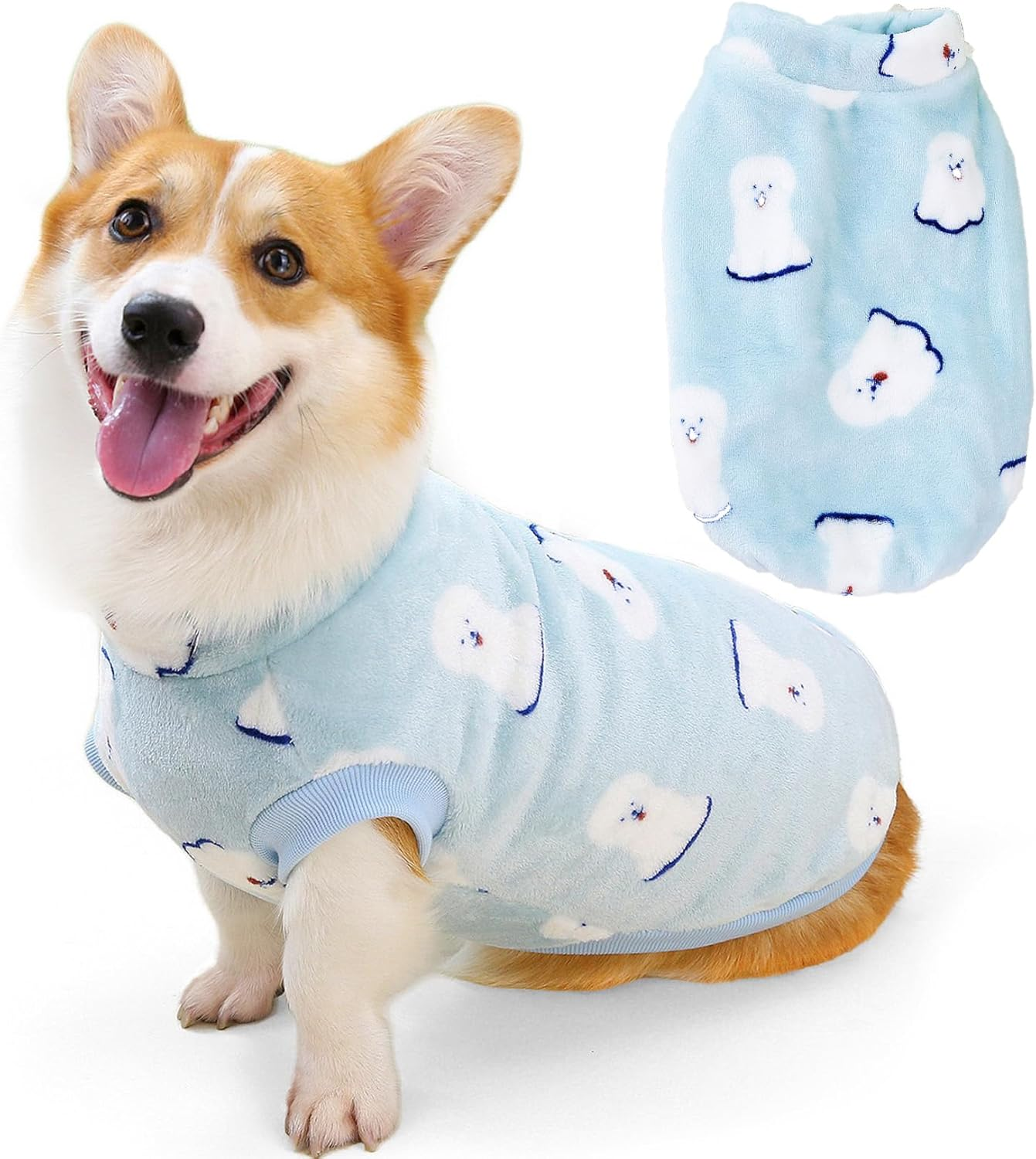 Zunea Flannel Dog Sweater Jumpers for Small Medium Dogs Pullover Corgi Winter Jacket Coats Fuzzy Fleece Puppy Clothes Cute Soft Warm Cold Weather Dachshund Vest Pet Apparel Pink XL