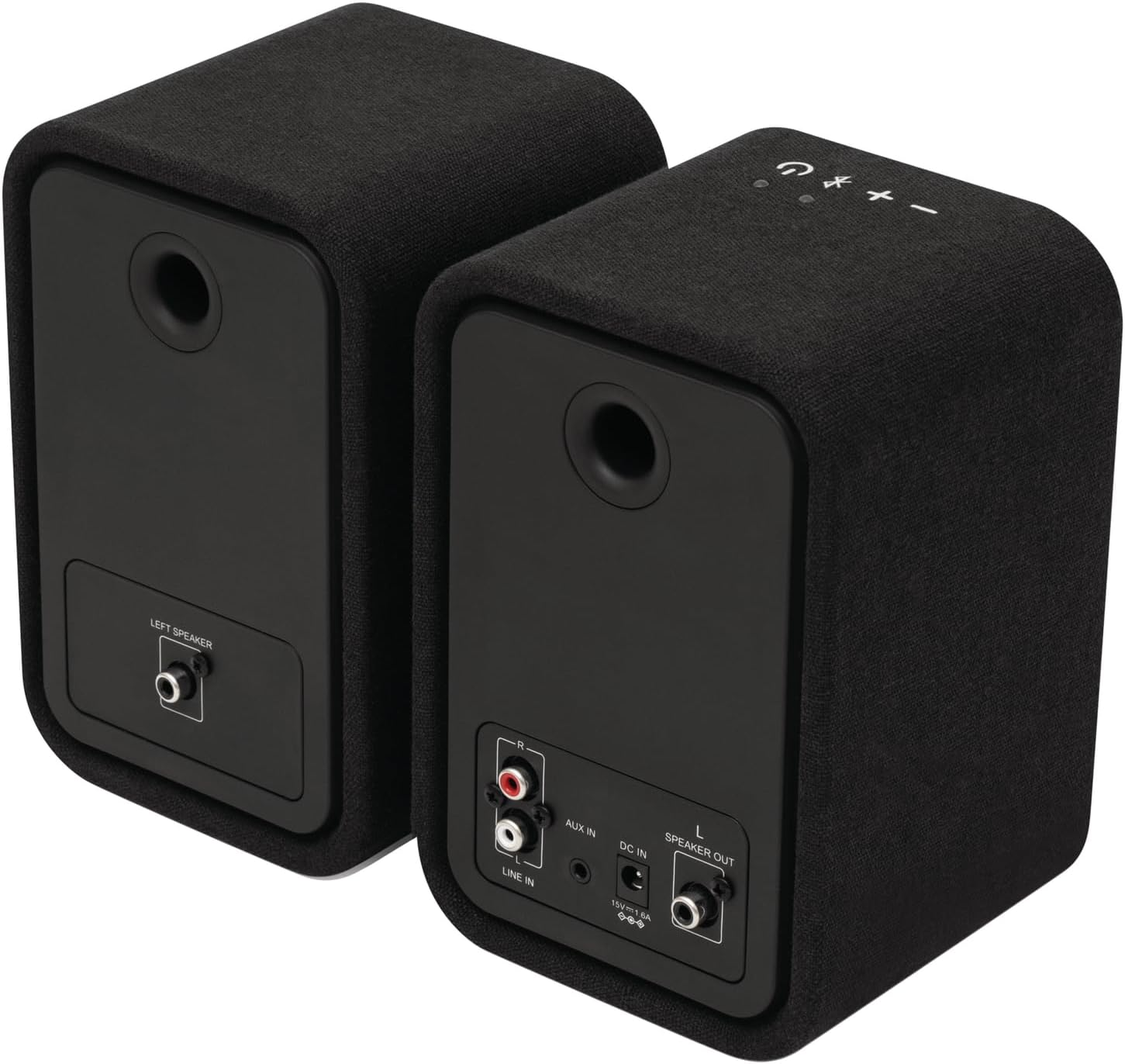 House of Marley Uplift Bluetooth Bookshelf Speakers, Bamboo Finish, Bluetooth 5.3, Superior Stereo Sound, RCA Input, Recycled Fabric, Sustainable Paper Packaging, Perfect Pair for Turntables image number 3