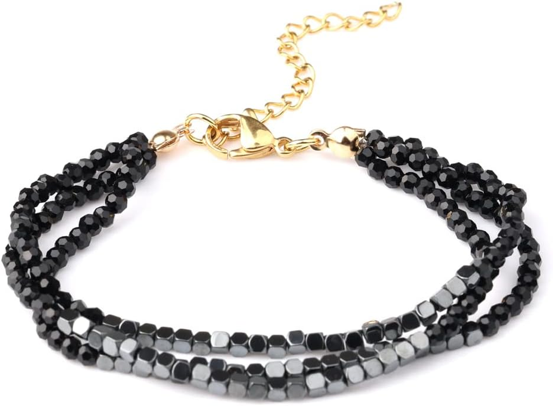 Authentic Crystal Bracelet Gemstone Bracelet Anxiety Relief Stress Relief Bead Bracelet Crystals Bracelets for Women Spiritual Positive Gift for Women