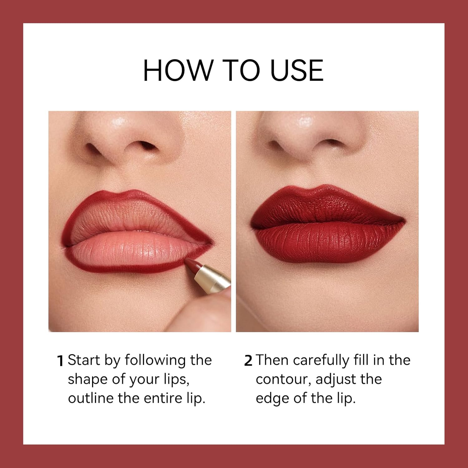 KISSIO Lip Liner,Creamy Lip Pencil,Long Lasting Lip Liner with Sharpener,Matte Finish,Smooth and Soft,Non-Dry,Easy to Use,Cruelty Free,Whisper