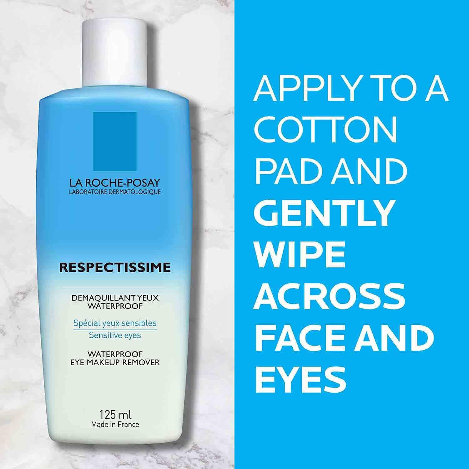 La Roche-Posay Respectissime Waterproof Eye Makeup Remover 125Ml image number 2