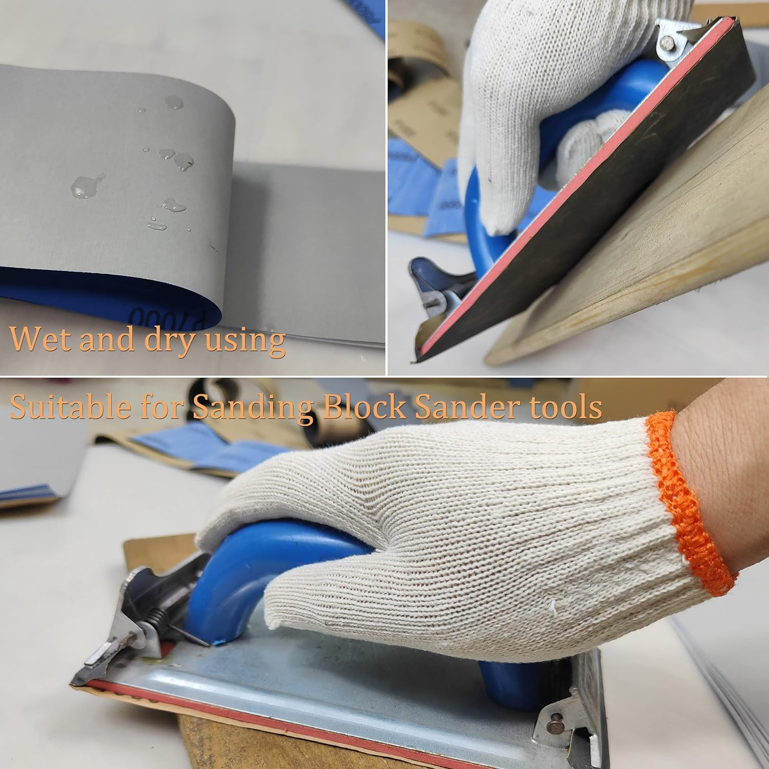 9 X 3.6 Inch 30 PCS #1000-#12000 Wet Dry Sanding Sheet Paper 1000/1200/1500/2000/2500/3000/5000/7000/8000/12000 Grit Each 3PCS for Sanding Polishing (30 PCS #1000-#12000 Grit)