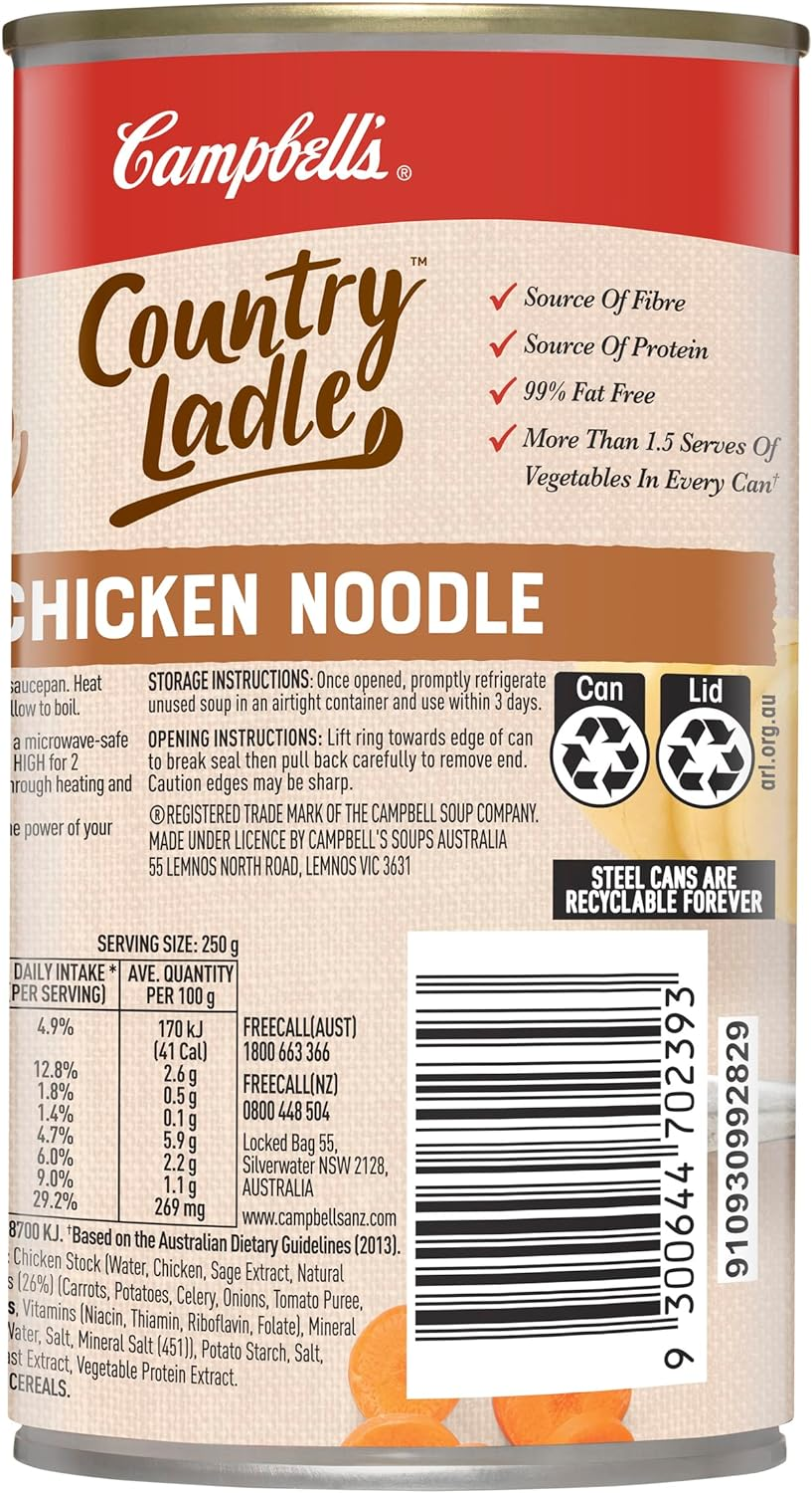 Campbell'S Country Ladle Chicken Noodle Soup 500 G