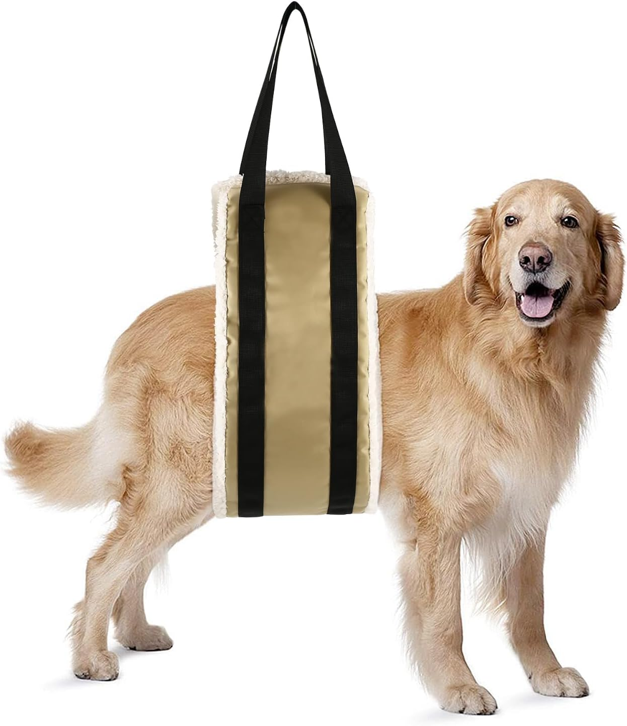 30-120 Lbs Dog Sling for Large Dogs Hind Leg Support,Dog Lift Harness for Back Legs,Helps Elderly Pet with Reduced Mobility, for Walking Canine Arthritis Rehabilitation(Beige) image number 1