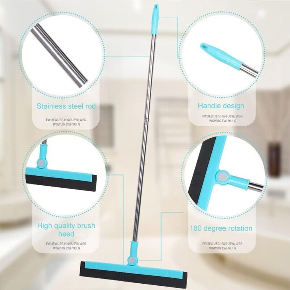 Magic Silicone Broom Lengthen Floor Cleaning Squeegee Pet Hair Dust Brooms Wiper image number 4