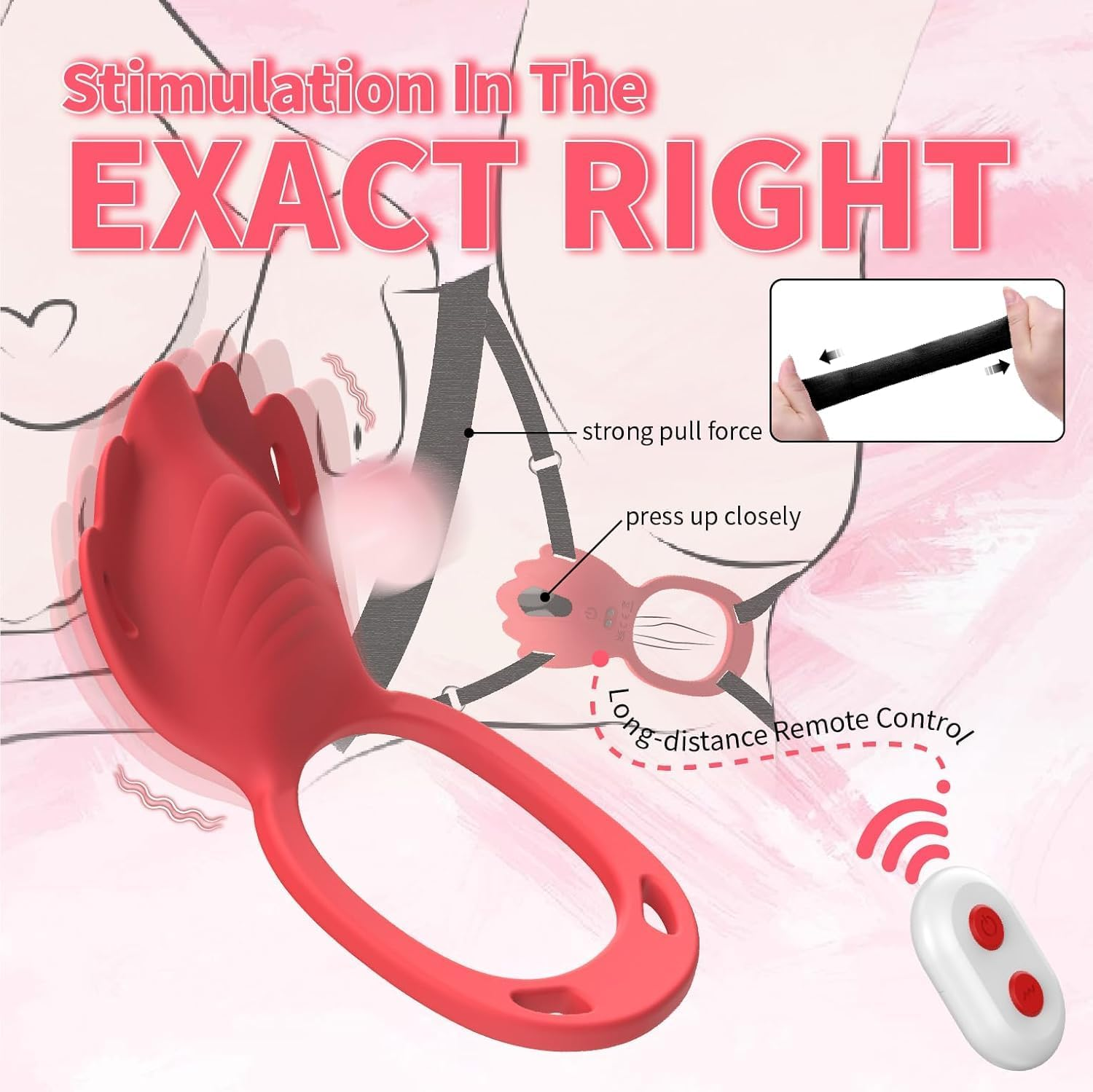 Adult Sex Toys Wearable Panty Vibrator,Female Sex Toy with 9 Vibration Modes,Vibrating Penis Ring Clitoral Stimulator,Couple Sex Toy with APP & Remote Control Vibrators for Women Men Sexual Pleasure image number 1