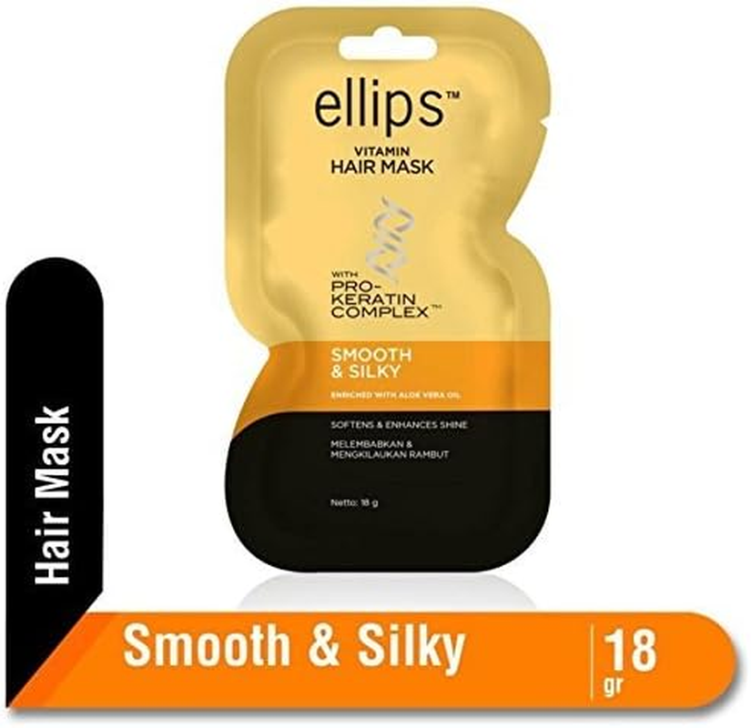 Ellips Hair Mask (Pro Keratin) - Smooth & Silky, 18 Gramme (Pack of 10) image number 1