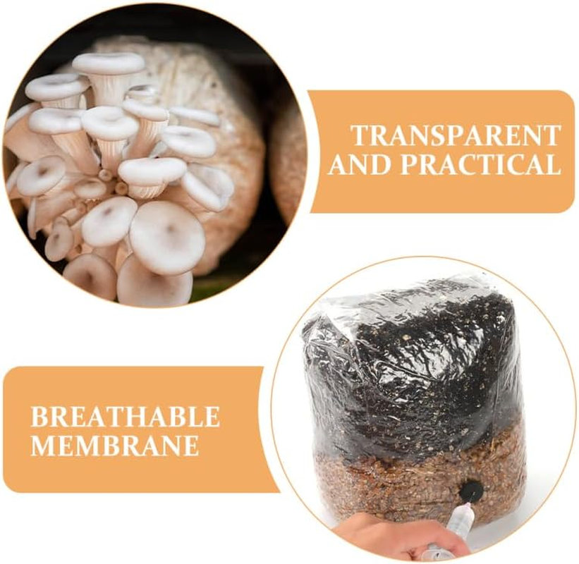 TOYANDONA 20Pcs Small Mushroom Growing Bags with Microporous Breathable Membrane for Indoor Gardening Compact Space-Saving Design Ideal for Home Greenhouse and Farm Cultivation