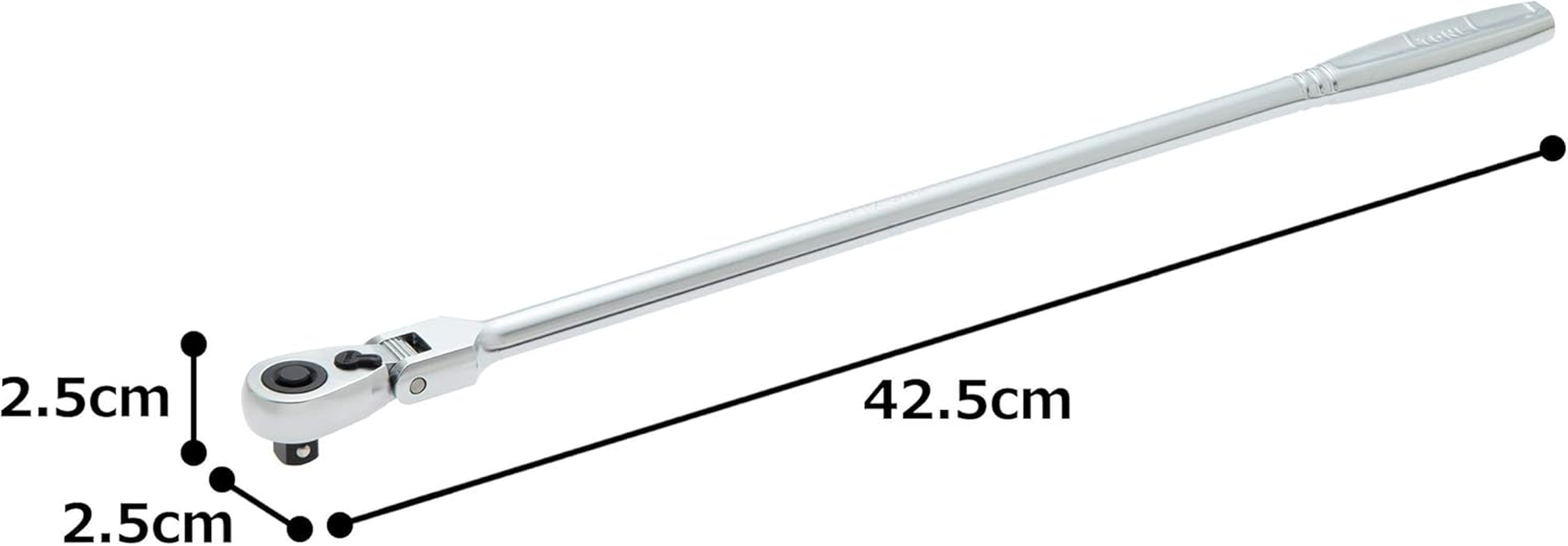 TONE RH3FHX Super Long Oscillating Ratchet Handle (Hold Type) Drive Angle 0.37 Inches (9.5 Mm) (3/8")
