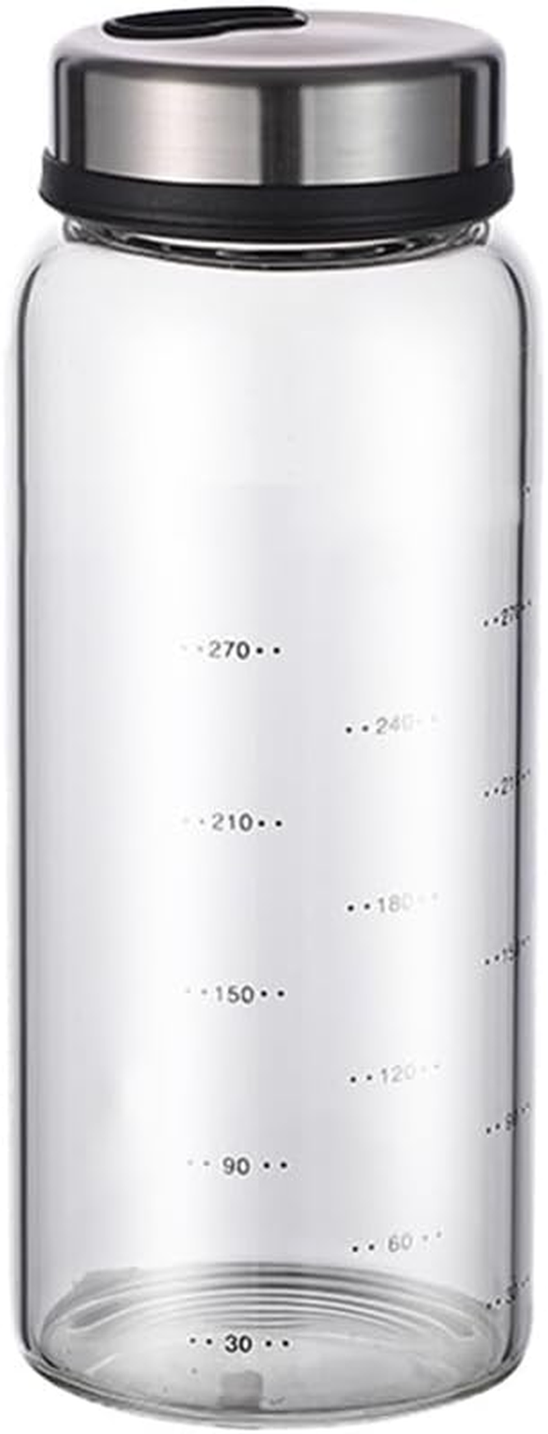 DOITOOL Spice Jars - 1 Piece 300 Ml round Spice Jars - Spice Shaker Glass Spice Container, Rotating Spice Organiser with Shaker Insert - Spice Storage Spice Jars, Spice Jar image number 4