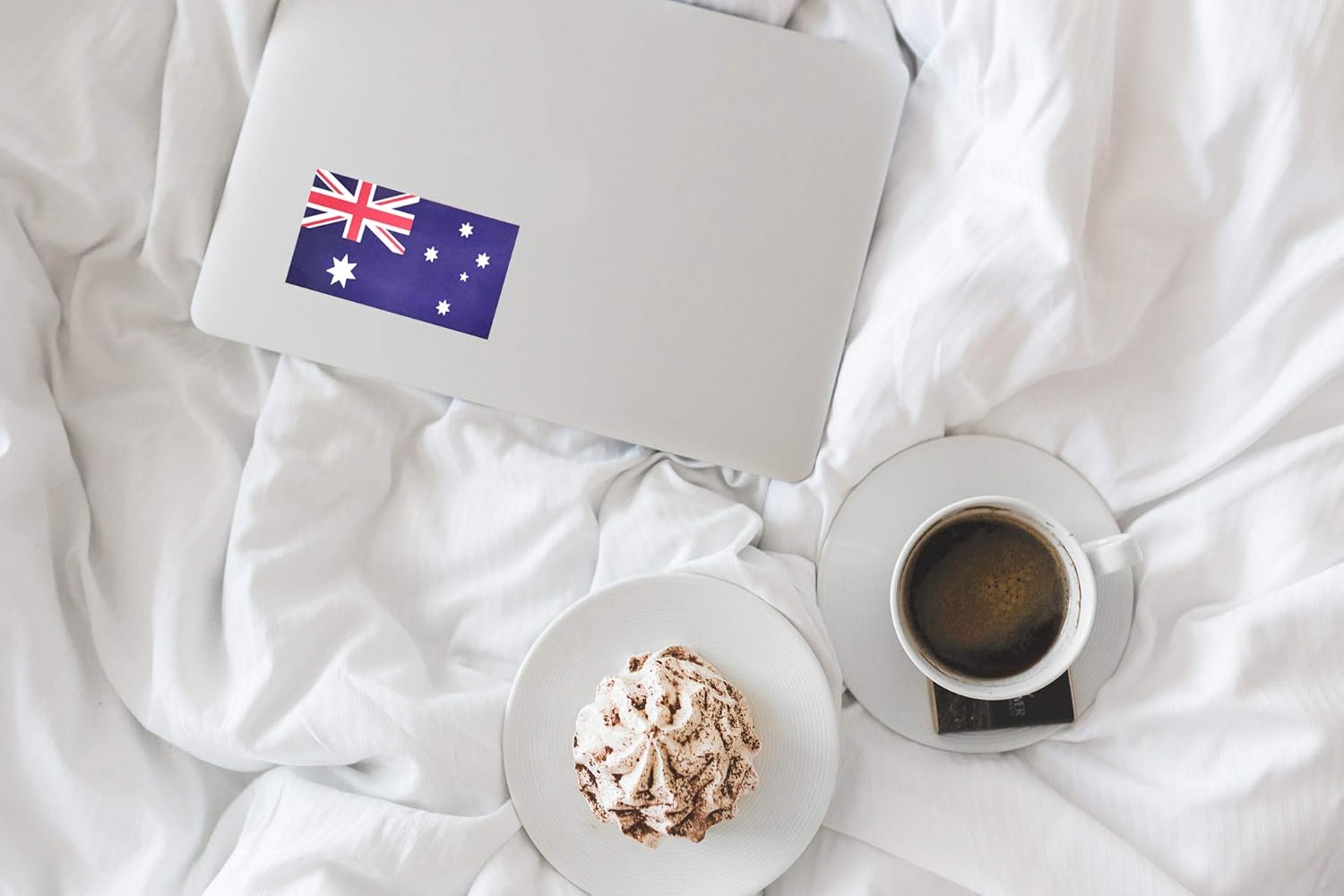 HSQ 5 Pcs Australia Flag Vinyl Decal, Tactical Australian Flag Decal Sticker, Australia Stickers for Vehicles Car Window Bumper 2.5 X 4.5 Inch