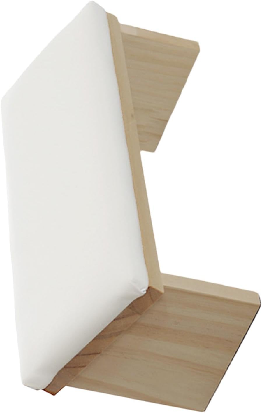 Generic Inclined Armrest Cushion - Wooden PU Leather Armrest with Beveled Design for Nail Technicians | Comfortable Nail Polish Armrest | Sturdy Stand For, LUN