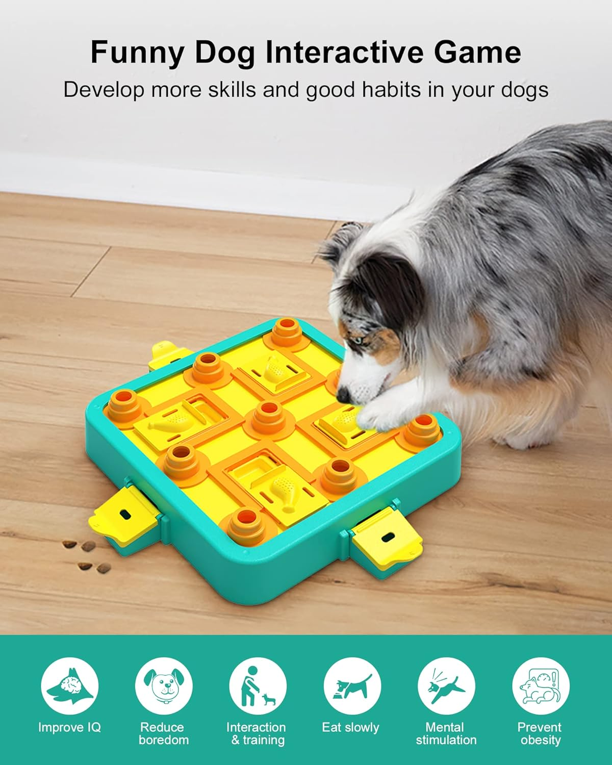LACCEN Dog Puzzle Toys - Level 3 in 1 Interactive Dog Toy for IQ Training, Reduce Boredom, Dog Treat Dispenser, Slow Feeder, Fun Brain Stimulating Games for Large, Medium, Small Dogs image number 1
