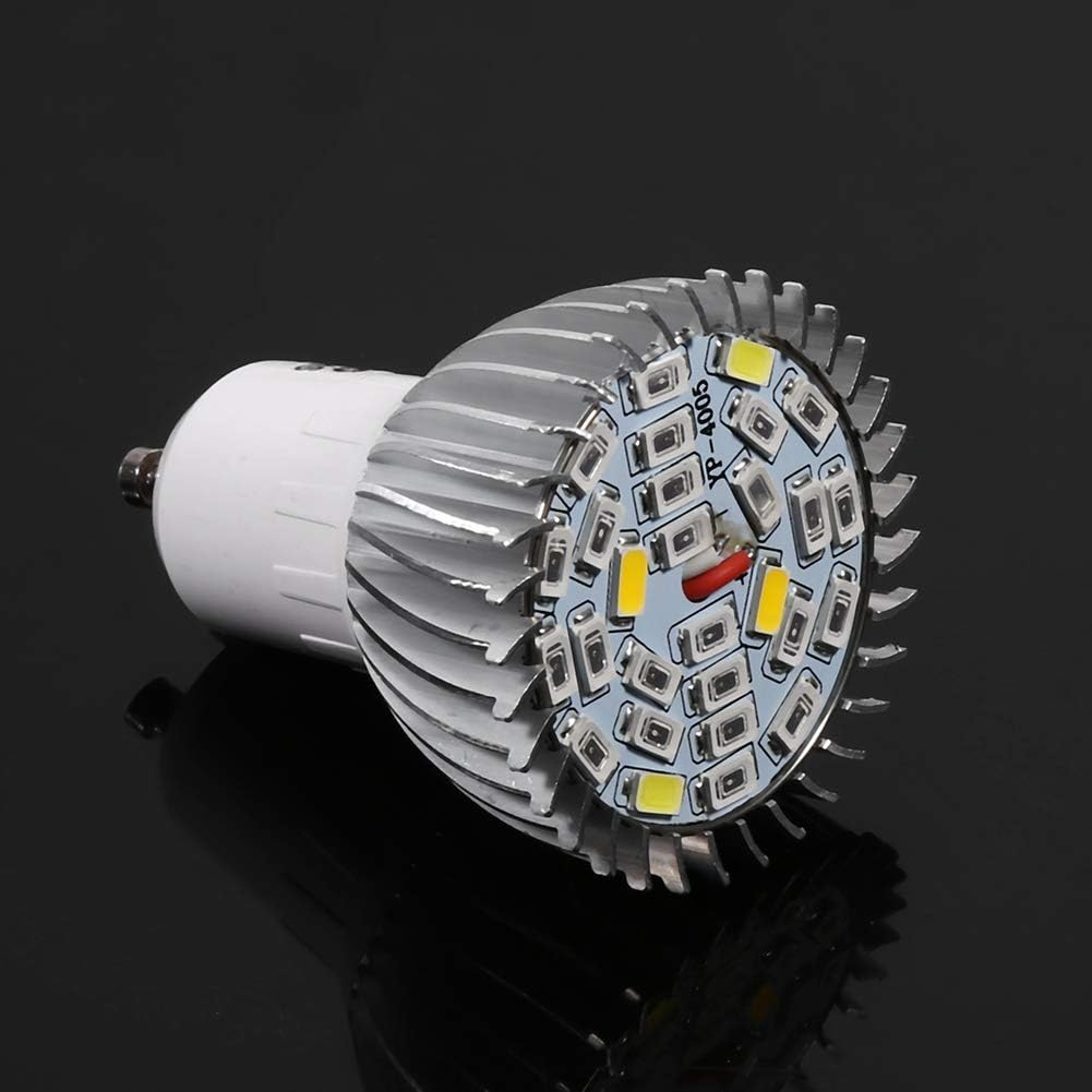 28W Plant Lamp, E14 Grow Light Bulb LED Indoor Plant Bulb Full Spectrum Grow Light - Indoor Grow Lamps Suitable for Bloom, Vegetables, Flowers (GU10) image number 2