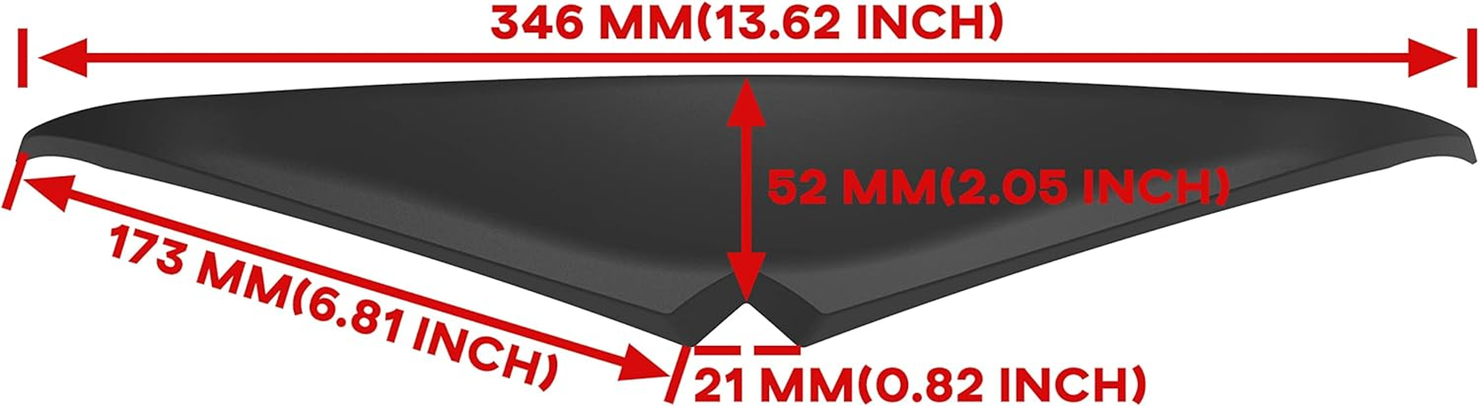 Headlight Eyebrows Sticker for 2015-Up Road Glide, Black Headlamp Eyebrow Eyelids Upper Tip Trim Decoration Cover Visor Decoration for Harley Davidson Road Glide 2015-Later Accessories image number 5