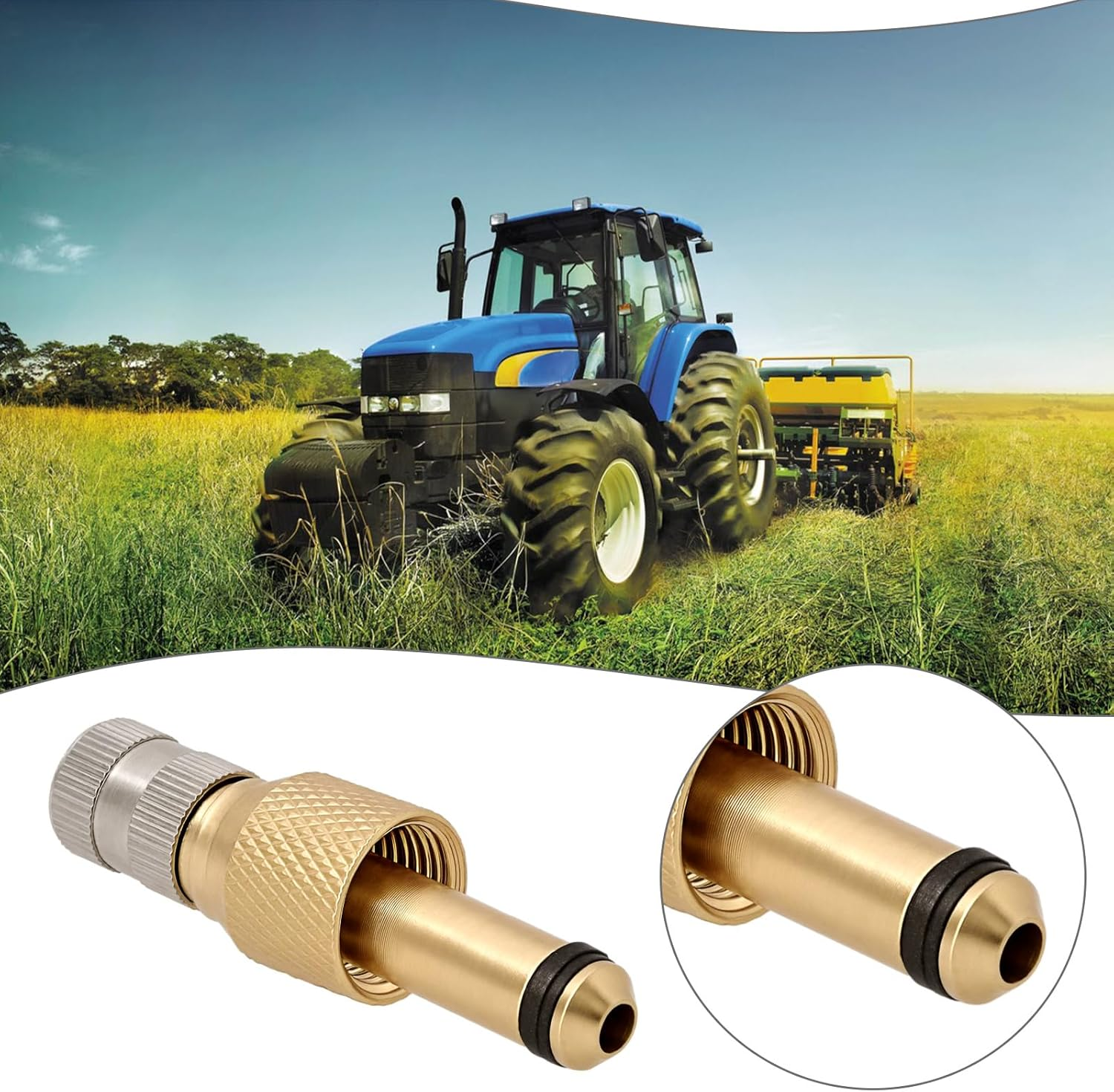 4 Pcs Tractor Valve Insert TRCH1 Brass Valve Stem Replacement Tractor Tire Repair Parts Core Valve Insert for Air Filling and Water Filling image number 5