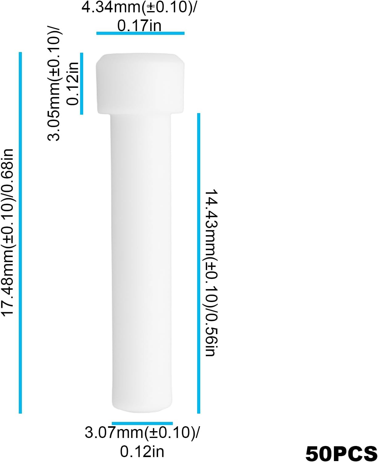 Be in Your Mind 50Pcs Sealing Plug 114017 Compatible with Deutsch DT/DTP Connector image number 3