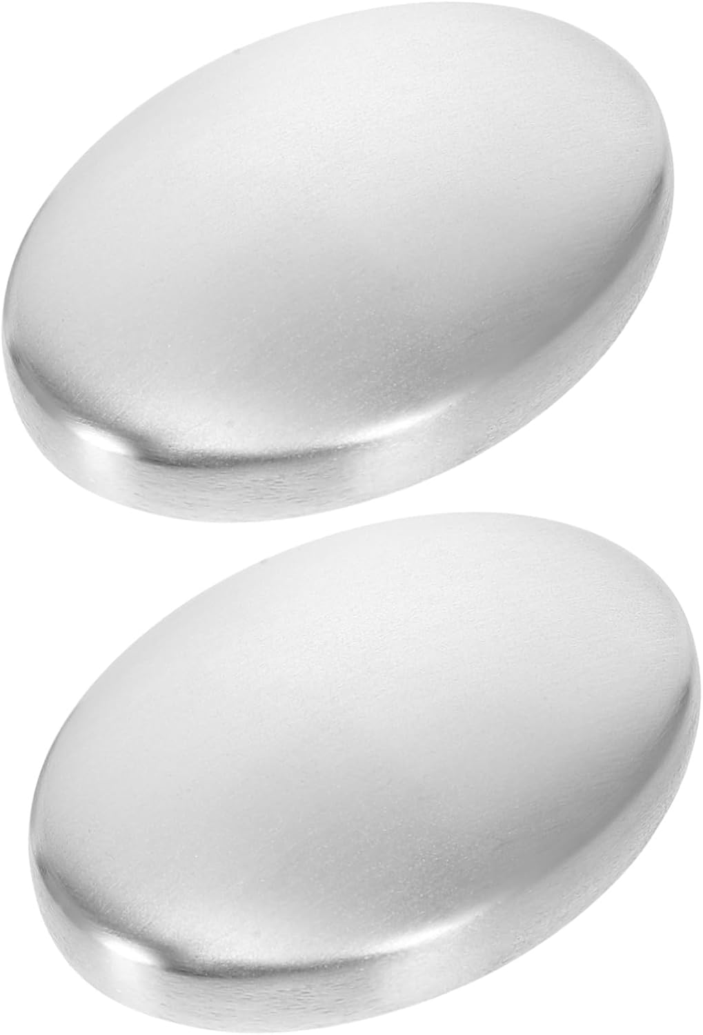 Minkissy 2Pcs Stainless Steel Soap Bar Odor Remover Kitchen Deodorizing Bar for Metallic Smells Camping Dishwashing Soap Pack image number 1