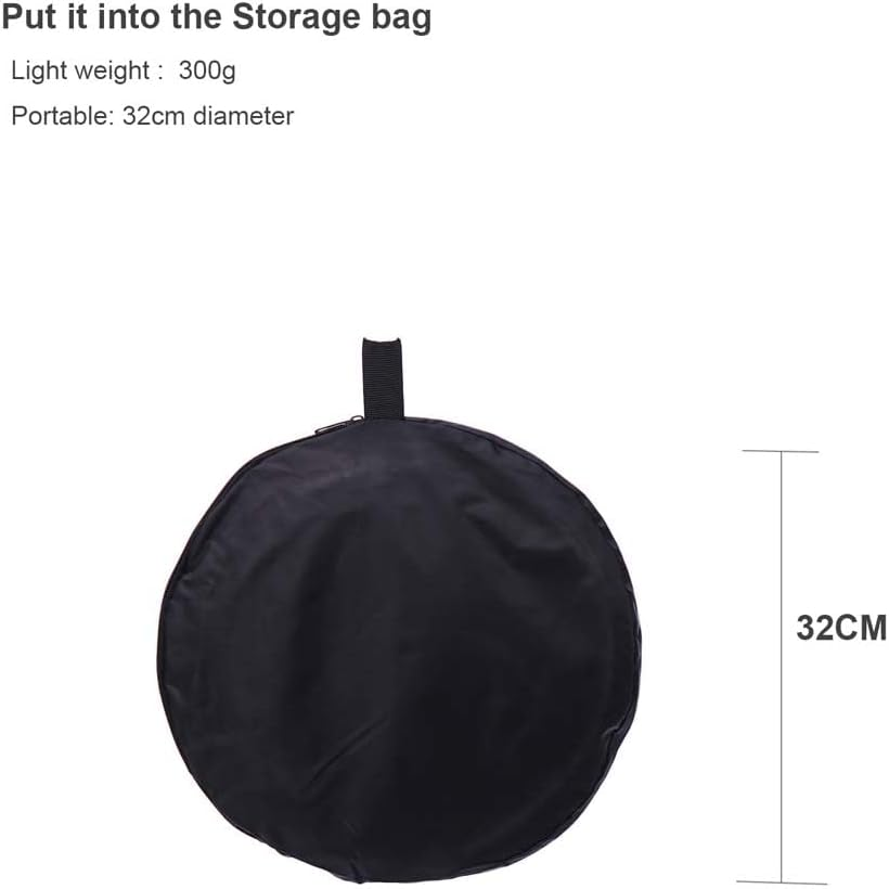 80CM 5-In-1 Photography Reflector Light Reflectors for Photography Multi-Disc Photo Reflector Collapsible with Bag - Translucent, Silver, Gold, White and Black image number 1