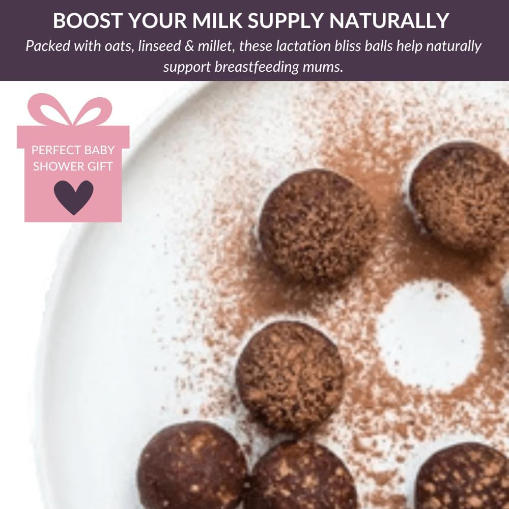Yummy Mummy Food Company Lactation Bliss Balls | Breastfeeding Snack with Oats, Linseed & Millet | Milk Boosting Energy Balls for Mums | Healthy, No-Bake Postpartum Snack image number 3