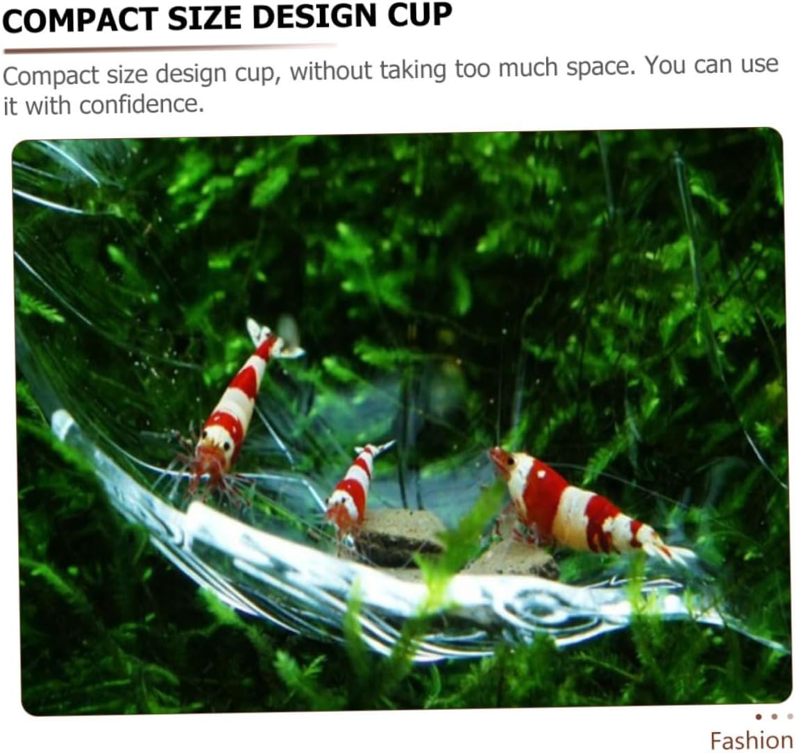 NAMOARLY Shrimp Feeding Bowl and Aquarium Shrimp Feeder Dish Small Size Crystal Material Fish Tank Feeding Tray for Aquatic Pets image number 1