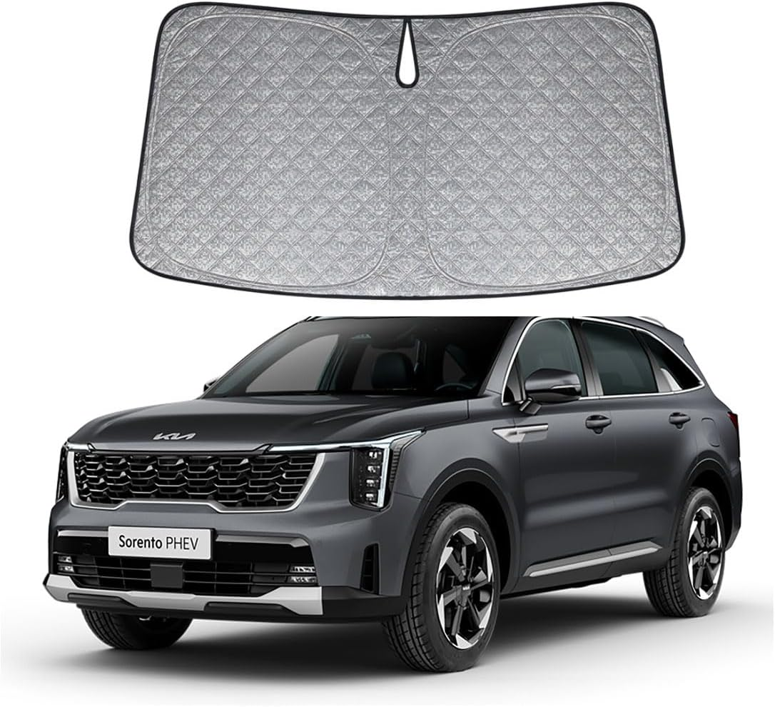 OTTO SHADES Patented Thick Windscreen Sunshade for Kia Sorento 2020-2025, 6-Layer Custom Fit, Maximum UV Protection & Heat Shield | Foldable Front Window Sunshade & Sun Visor Accessories image number 3