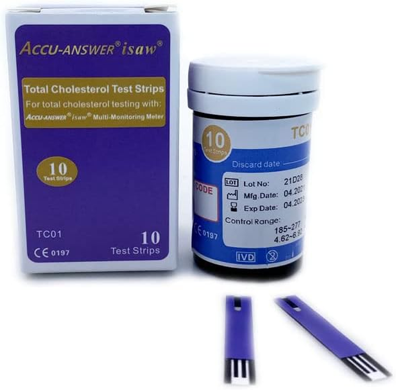 Accu-Answer Multifunction Monitor Test Paper 10 Pcs (Cholesterol Test Paper)