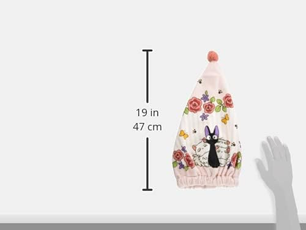Marushin 2125019000 Towel Cap, Kids, Ghibli Kiki'S Delivery Service, Gigi, Hair-Drying Towel, Absorbent, Quick Drying, Towel, Girls, Boys - 02 Moomin image number 4