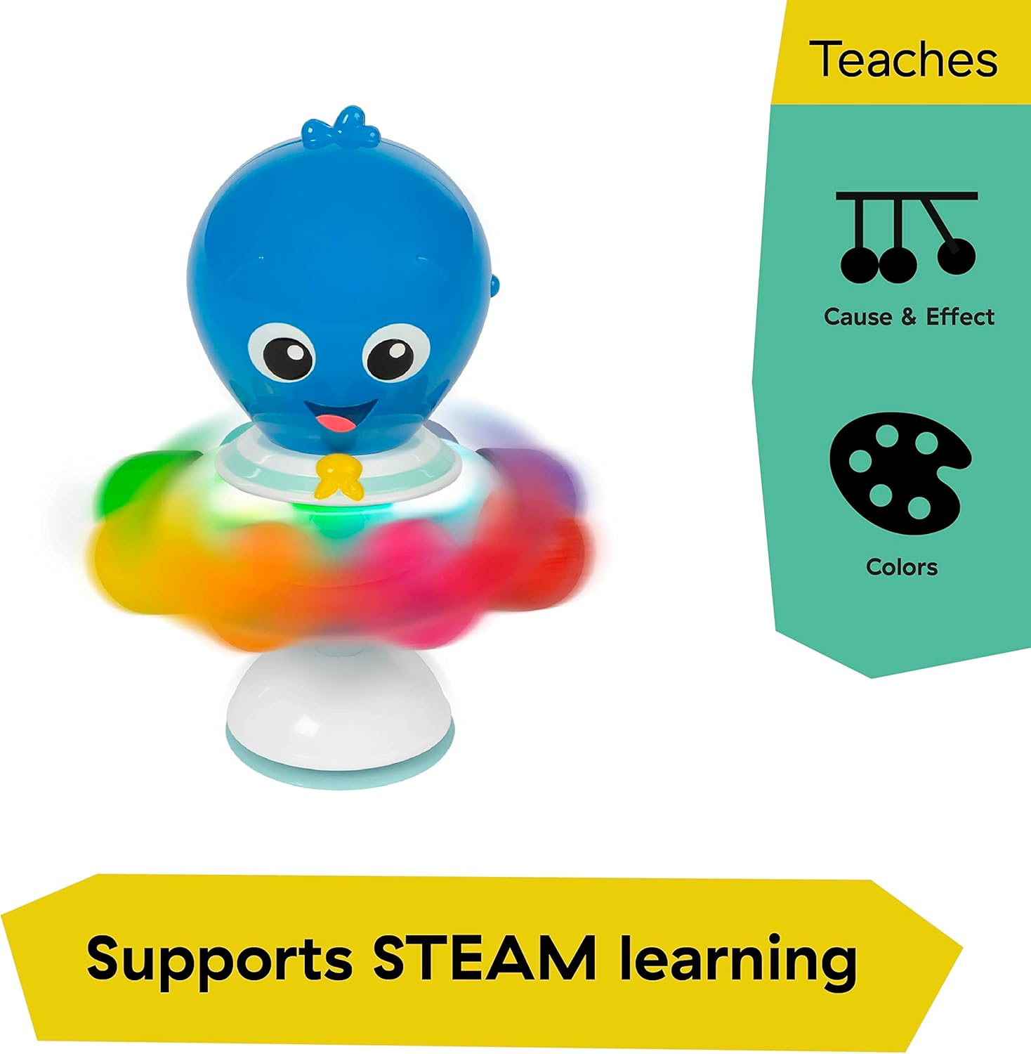 Baby Einstein Ocean Explorers Opus Spin & Sea Activity Toy, Ages 3 Months and Up image number 3