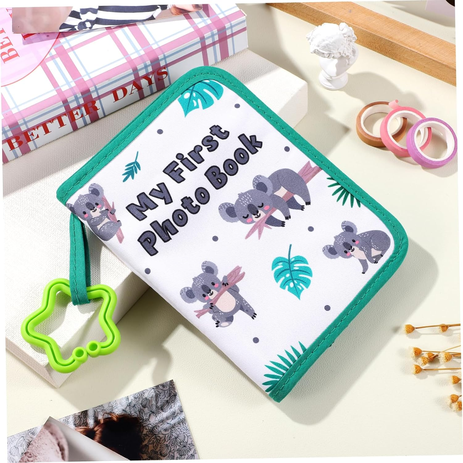 Cloth Photo Album Decorative Growth Record Book Soft Cloth Photo Book for Newborn Memories Scrapbook For image number 6