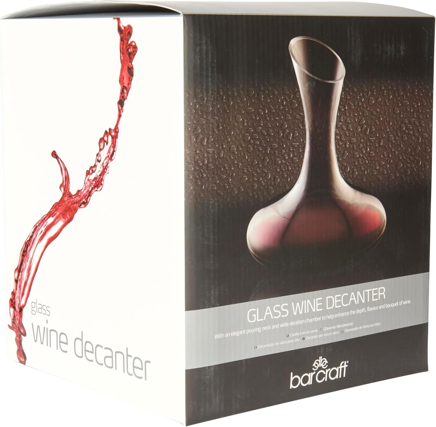 Barcraft Deluxe Glas Wine Decanter, 1.5 Litre image number 5