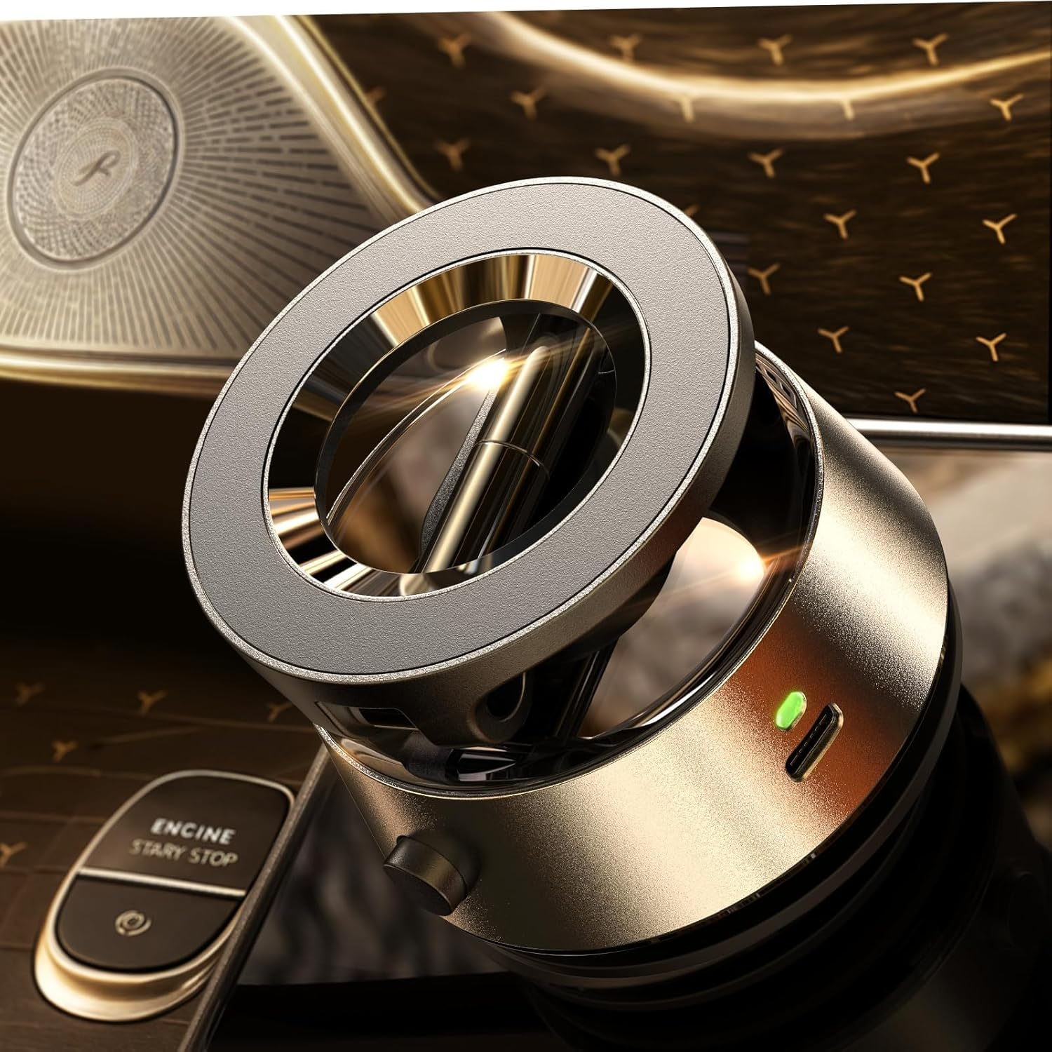 LISEN Electric Retractable Car Phone Mount, Dash Cell Phone Holder Electric Vacuum Suction Cup Mount, Fit Any Angle,Any Position, for Iphone 16 15 14 13 12 Pro Max Mini Samsung Android and Smartphones image number 2