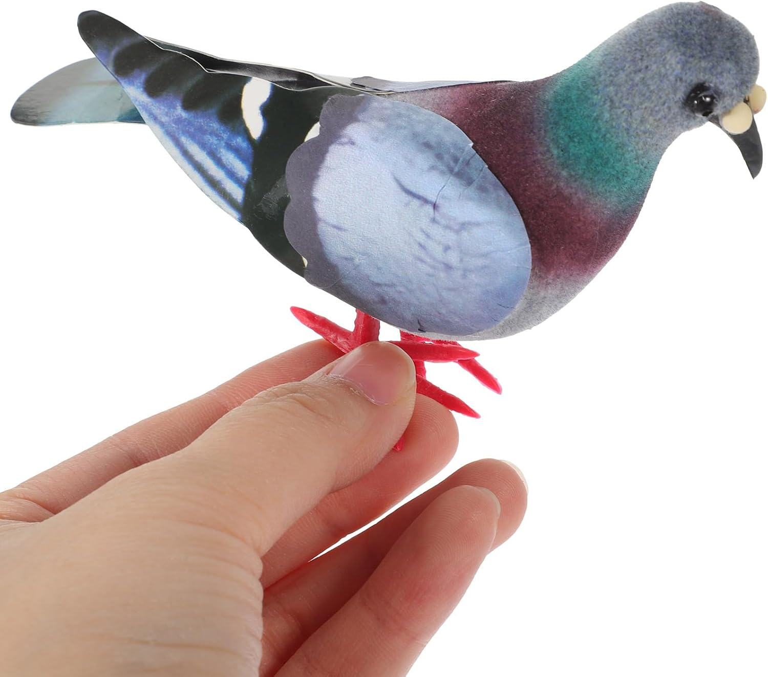YARNOW 2Pcs Simulation Foam Pigeon Model, Fake Pigeon Artificial Animal Model Bird Statue for Lawn Garden Decoration image number 2