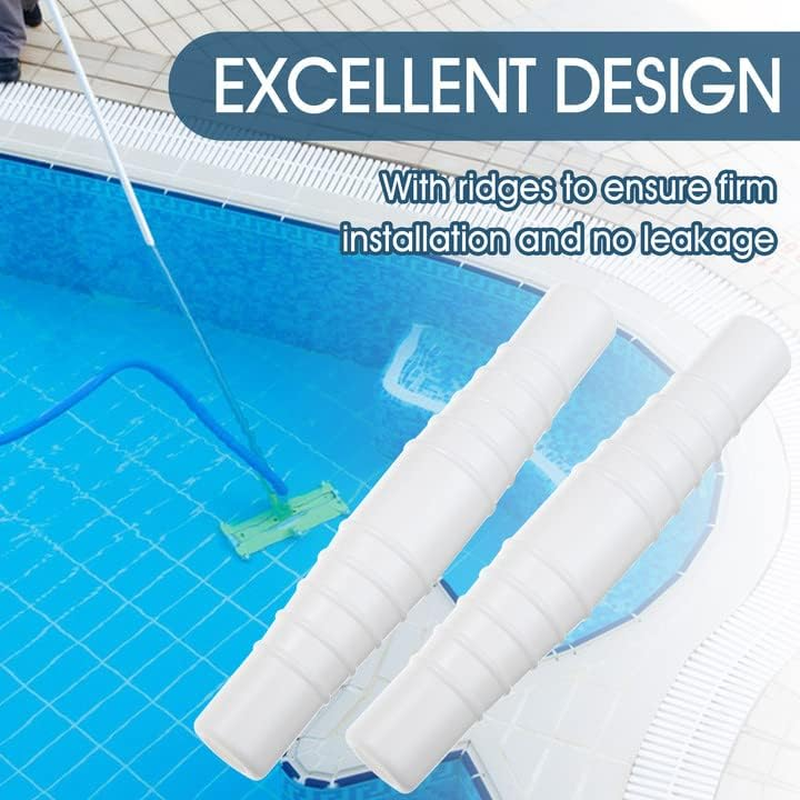 Pool Hose Connector Coupling for 1-1/4 Inch & 1-1/2 Inch Swimming Pool Hose Adapter, White, Plastic, 1.25 Inch X 1.5 Inch X 8.27 Inch, 1 Pack image number 3