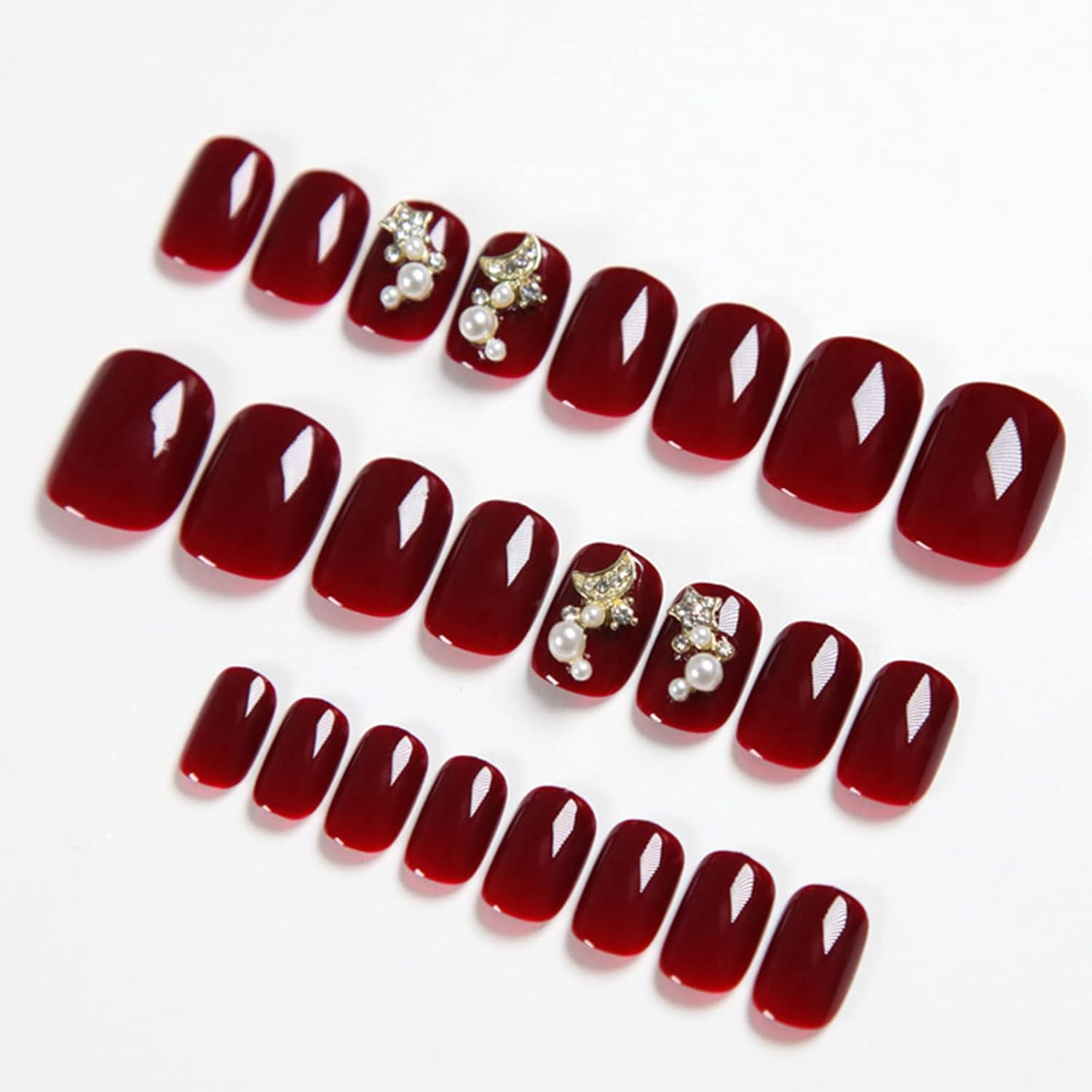 SAVITA 2800 Pieces Pearl Stickers, 3 Mm/4 Mm/5 Mm/6 Mm Beauty Flatback Beads Self Adhesive Hair for Makeup Crafts Face Nails Album Decoration (White) image number 5