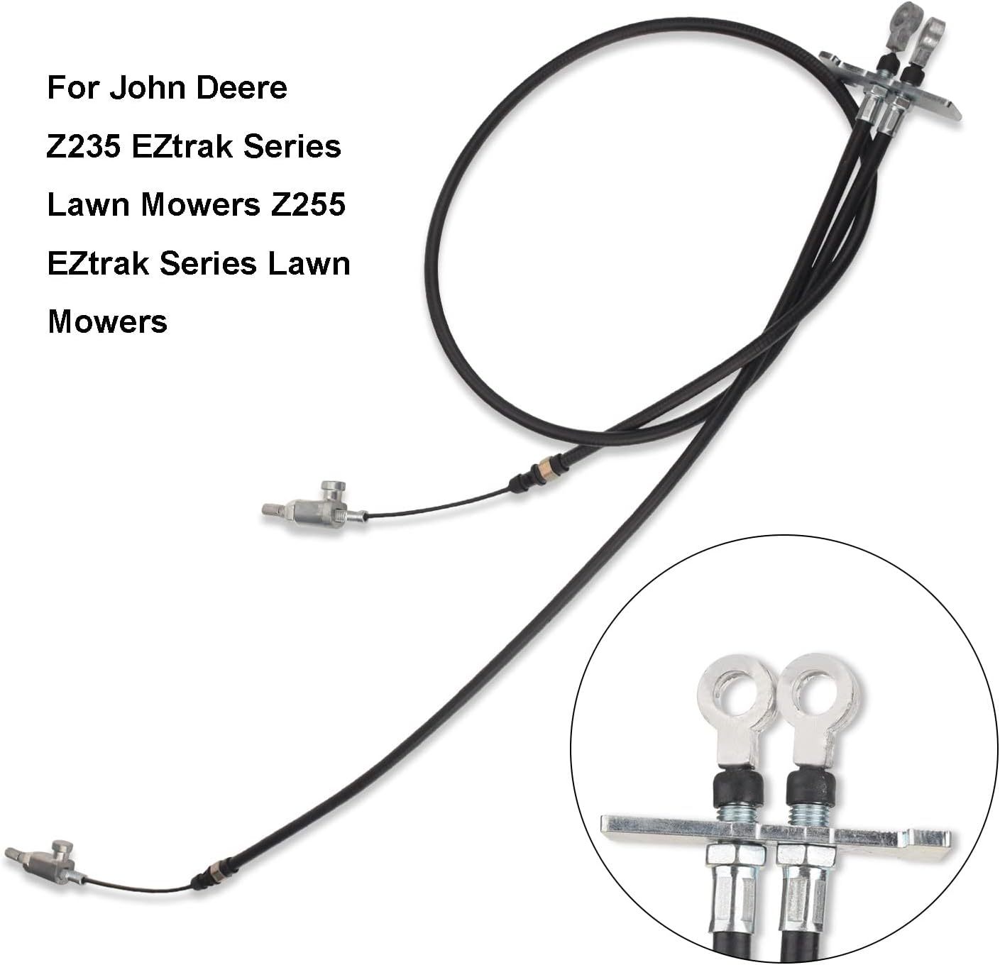 GY22289 Mower Deck Lift Cable Compatible with John Deere Z235 Z255 Eztrak Series Lawn Mowers, Replace GY22157 AM145470 AM142881 image number 2