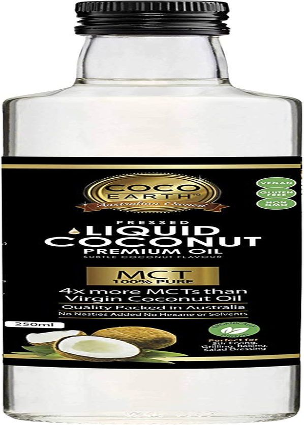 Coco Earth Premium Liquid Coconut Oil 250Ml