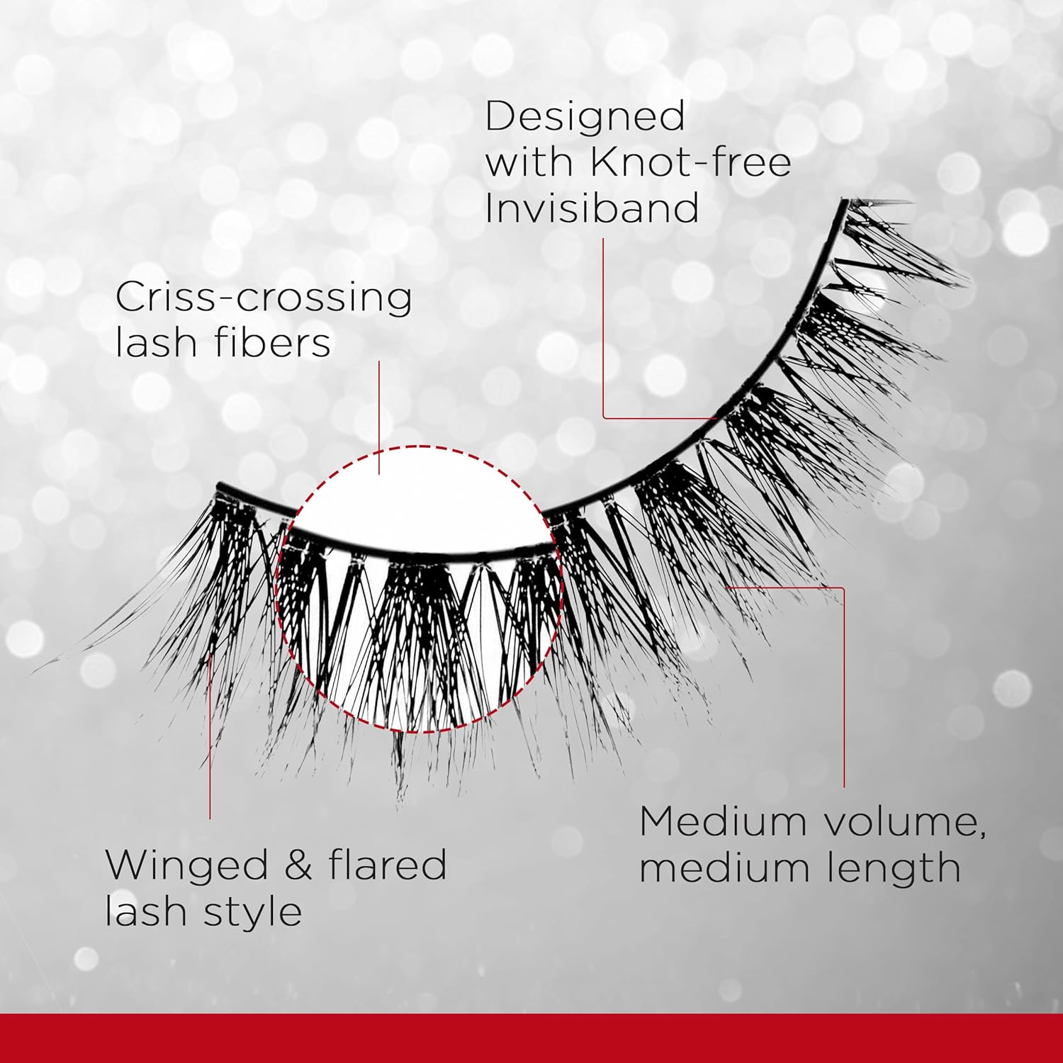 Ardell Faux Mink Wispies Lashes, Demi Black image number 5